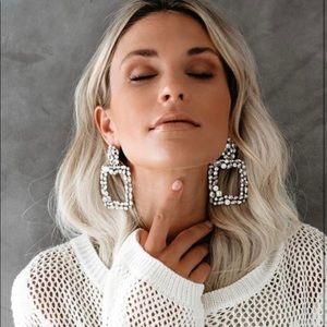 The Mostest Diamond Statement Earring - Vici